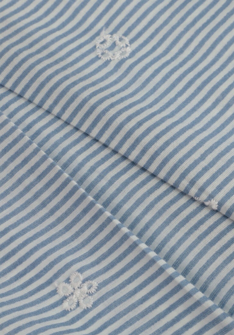 INDIAN BLUE JEANS lichtblauwe indian blue jeans blouse stripe embroidery shirt
