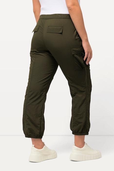 Cargohose, Utility-Style, Elastikbund, Gummisaum