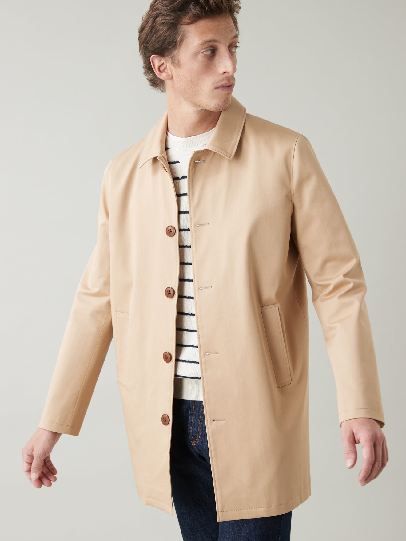 Manteau Car Coat twill homme