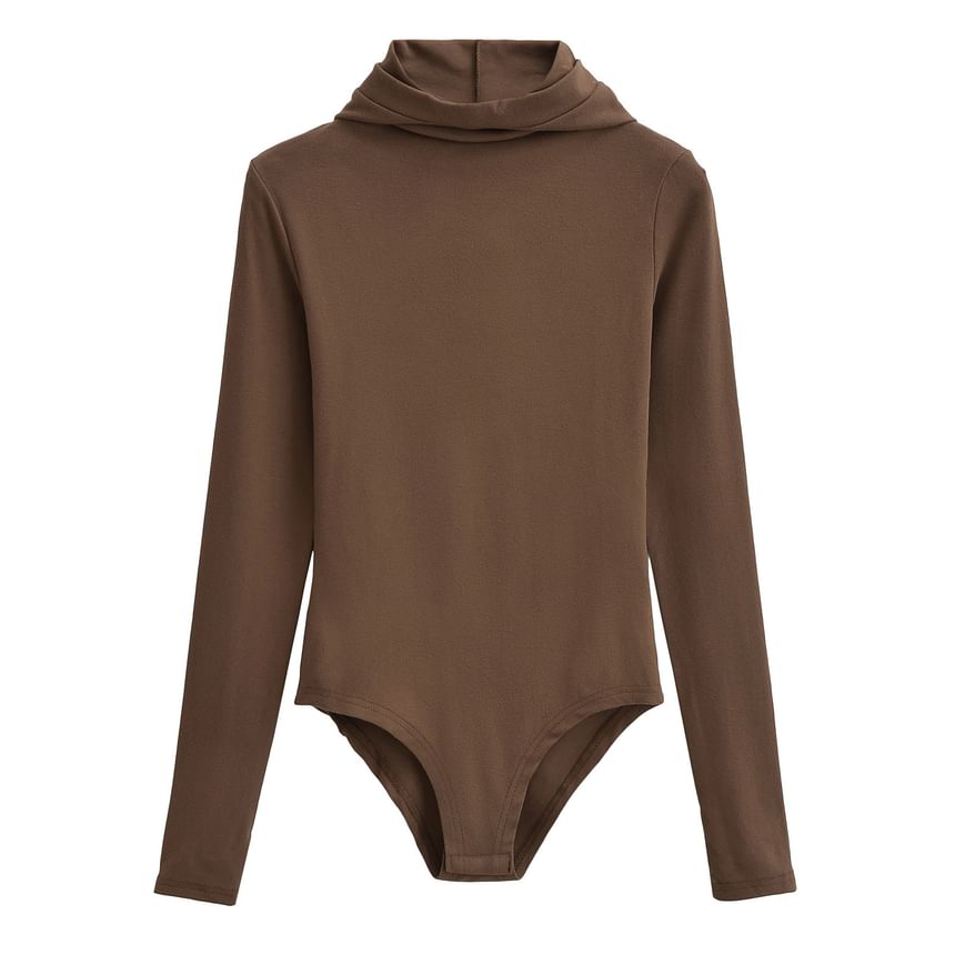 Reknovine - Effen bodytop met lange mouwen en coltrui
