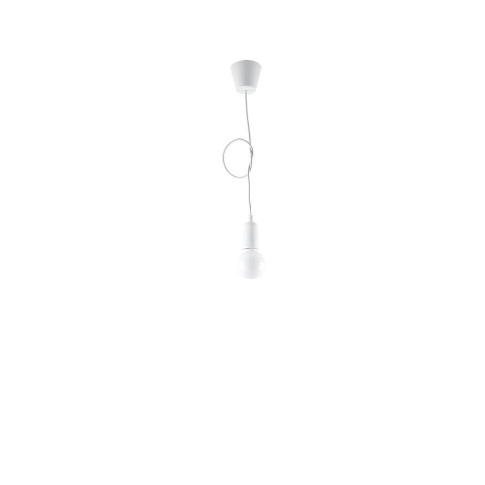 famlights | Dani hanglamp in wit E27 1-lichts