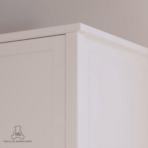 Armoire 2 portes LAFAYETTE Neige - THEO