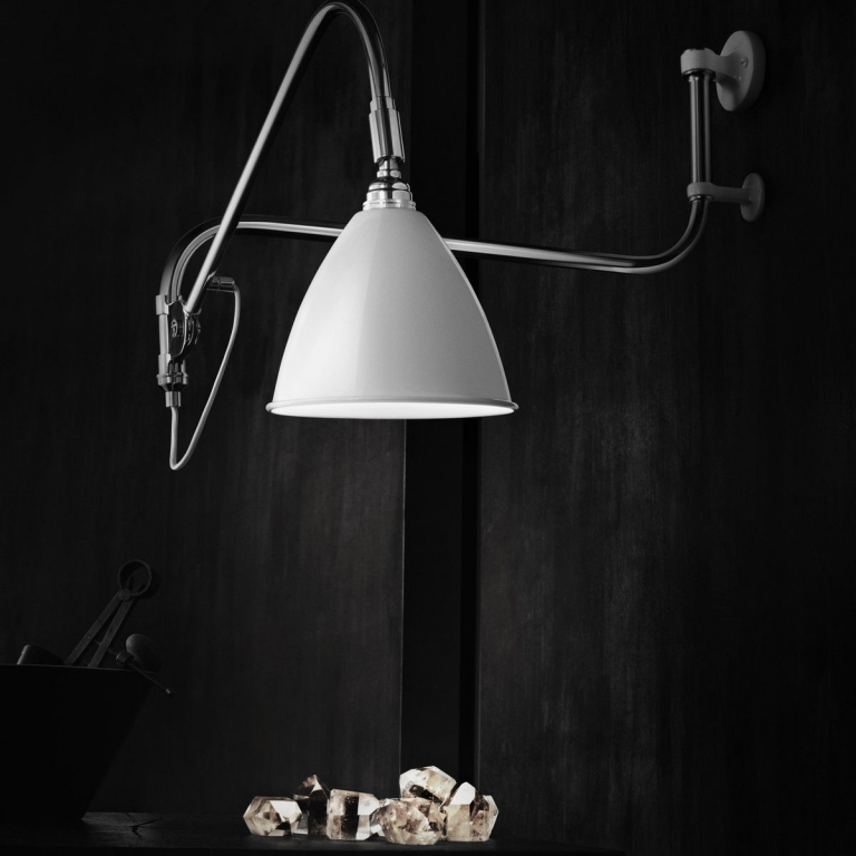 Gubi Bestlite BL10 wandlamp chroom/zwart
