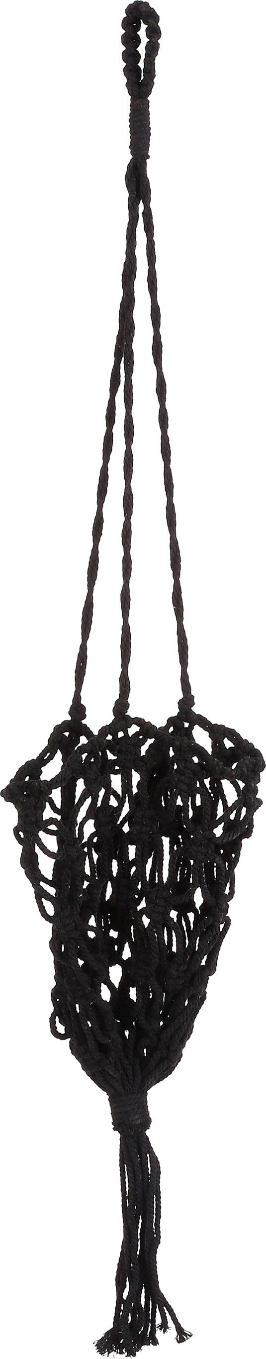Mica Decorations plantenhanger zwart D 17 H 75 cm