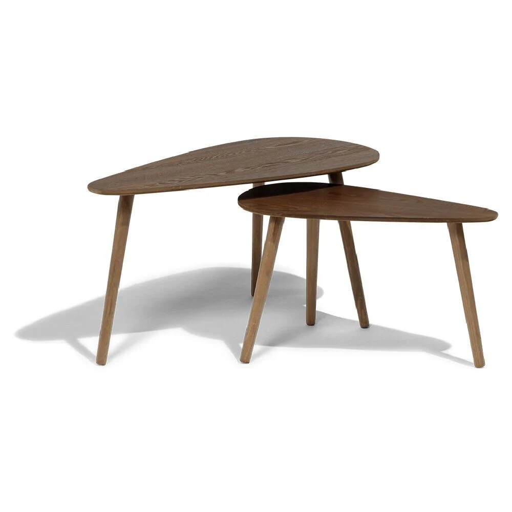 Table basse gigogne Néréa x2 bois marron
