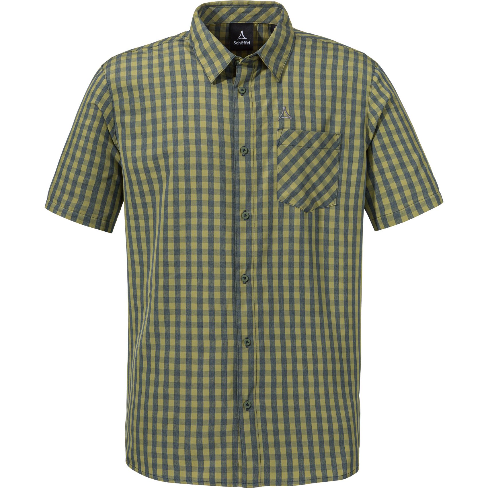 Schöffel Dalfoss Kurzarmhemd Herren solid olive