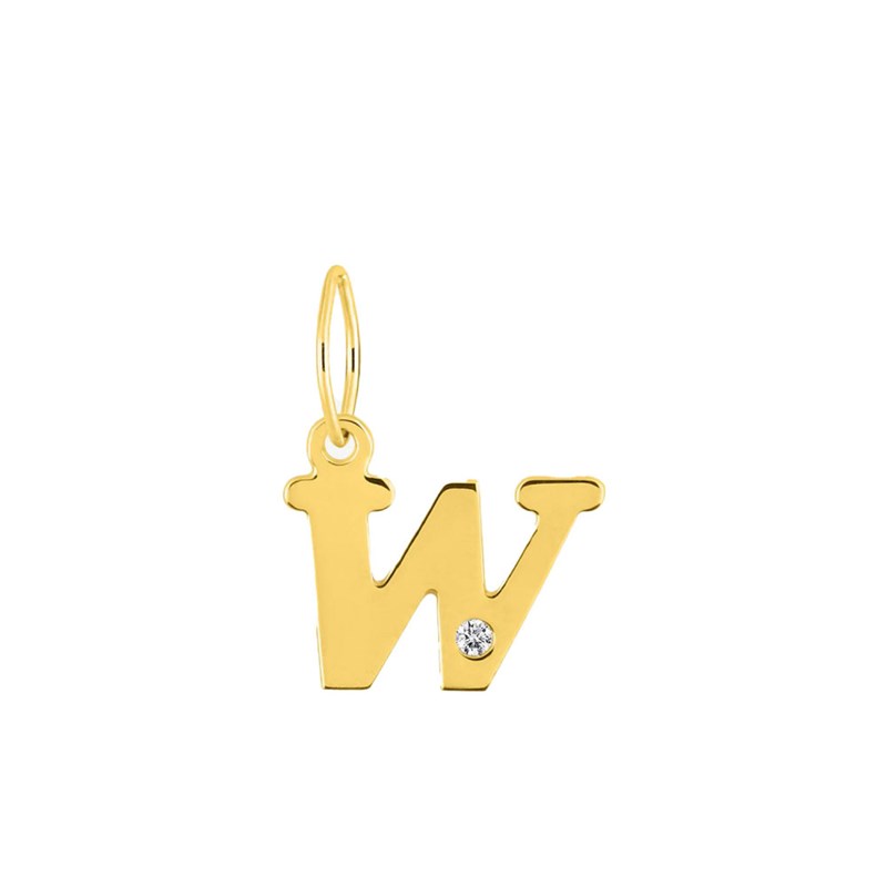 Pendentif Femme - Or 18 Carats - Diamant 0.01 Carats