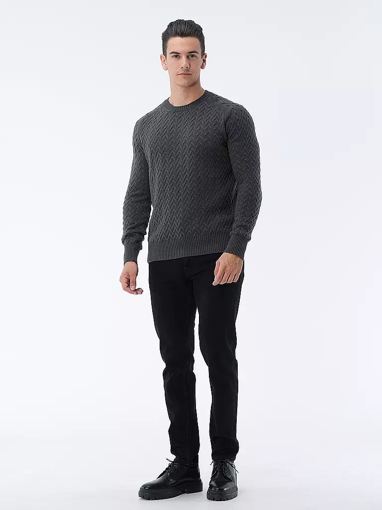 PHIL PETTER Kaschmirpullover grau