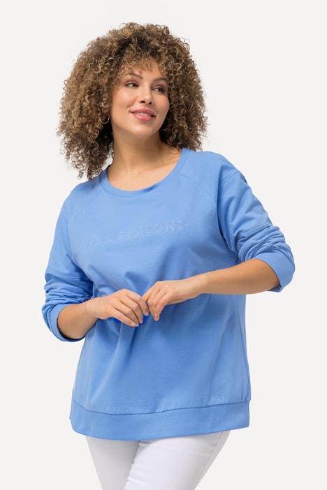 Sweatshirt, Stickerei, Classic, Rundhals, Langarm
