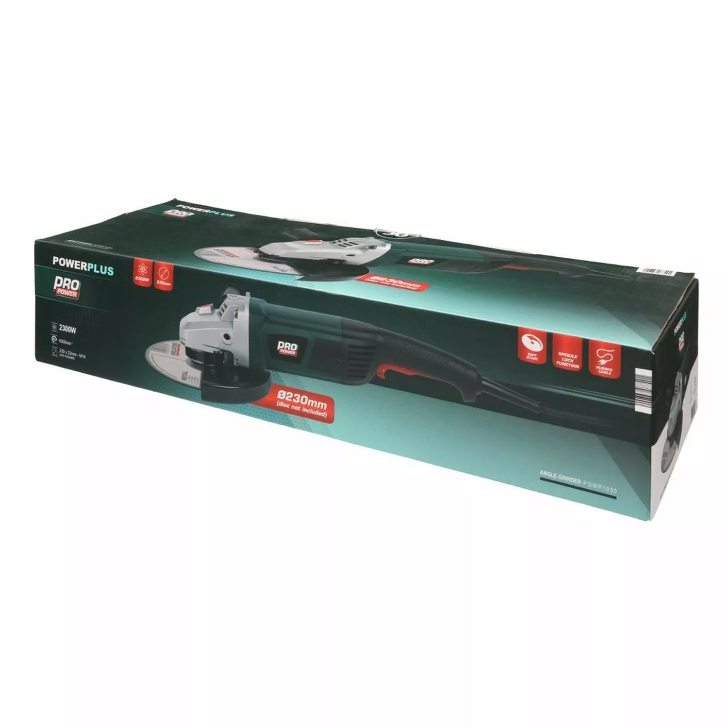 Powerplus POWP1030 Haakse slijper - 2300W - 230mm