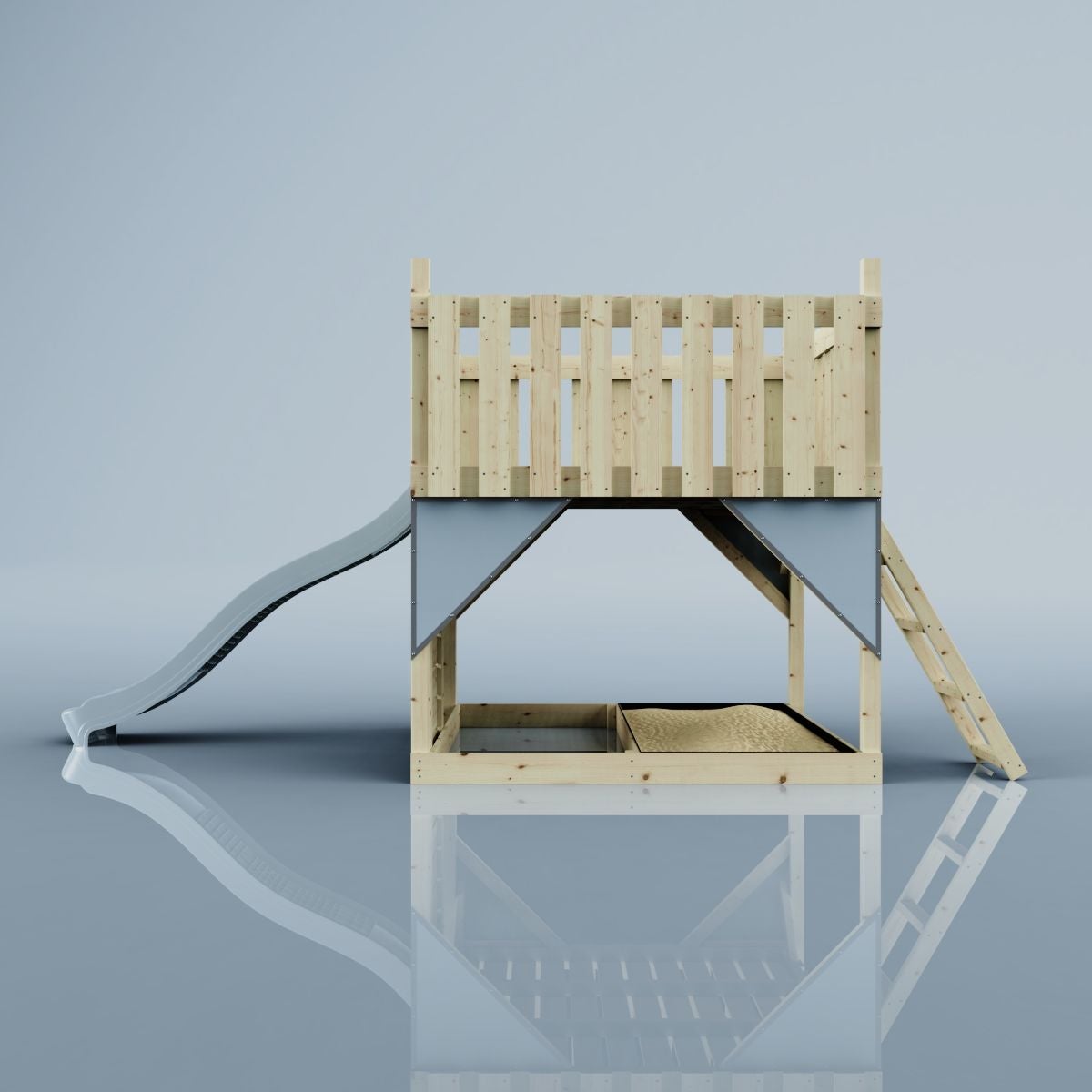 PolarPlay platform sterrenhemel van hout in blauw