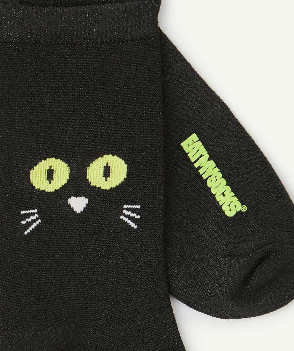 EAT MY SOCKSPAIRE DE CHAUSSETTES CHAT NOIR