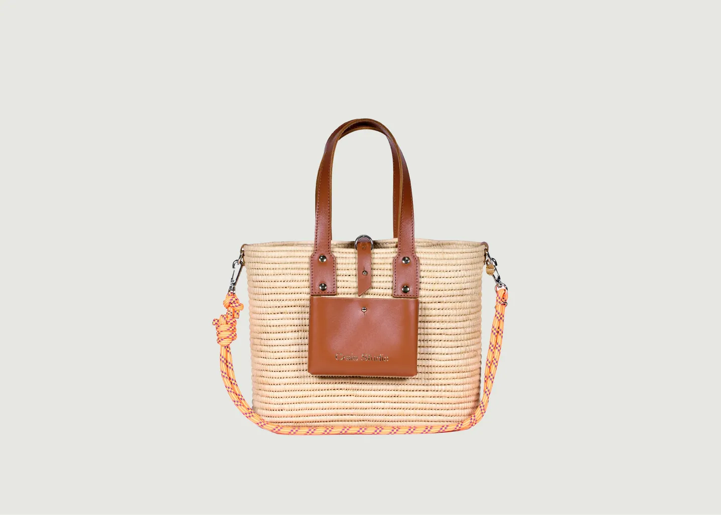 Sac Day Raphia Fanta Craie