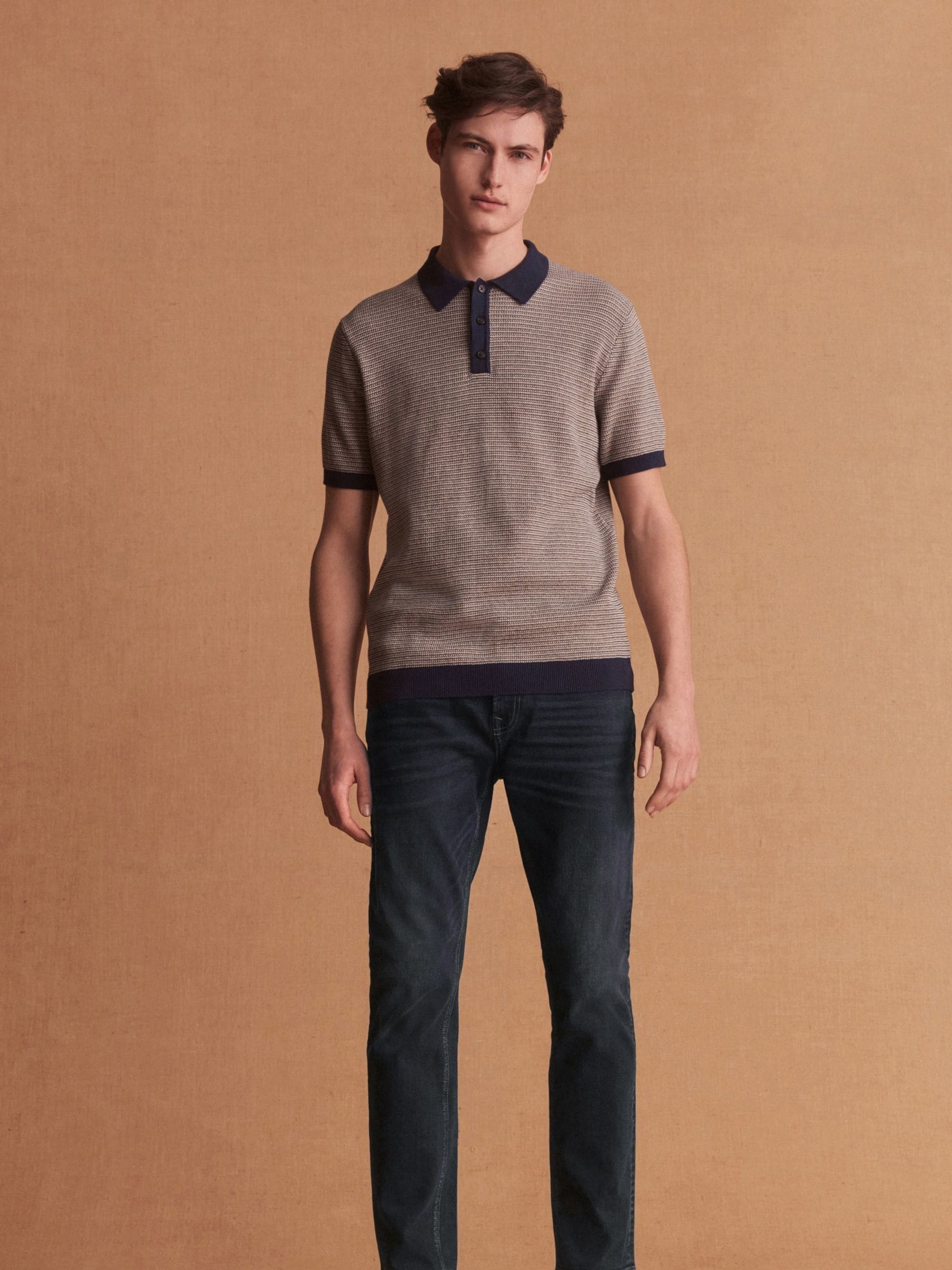 Indigoblauw - Enkele - Slim fit klassieke stretchy jeans