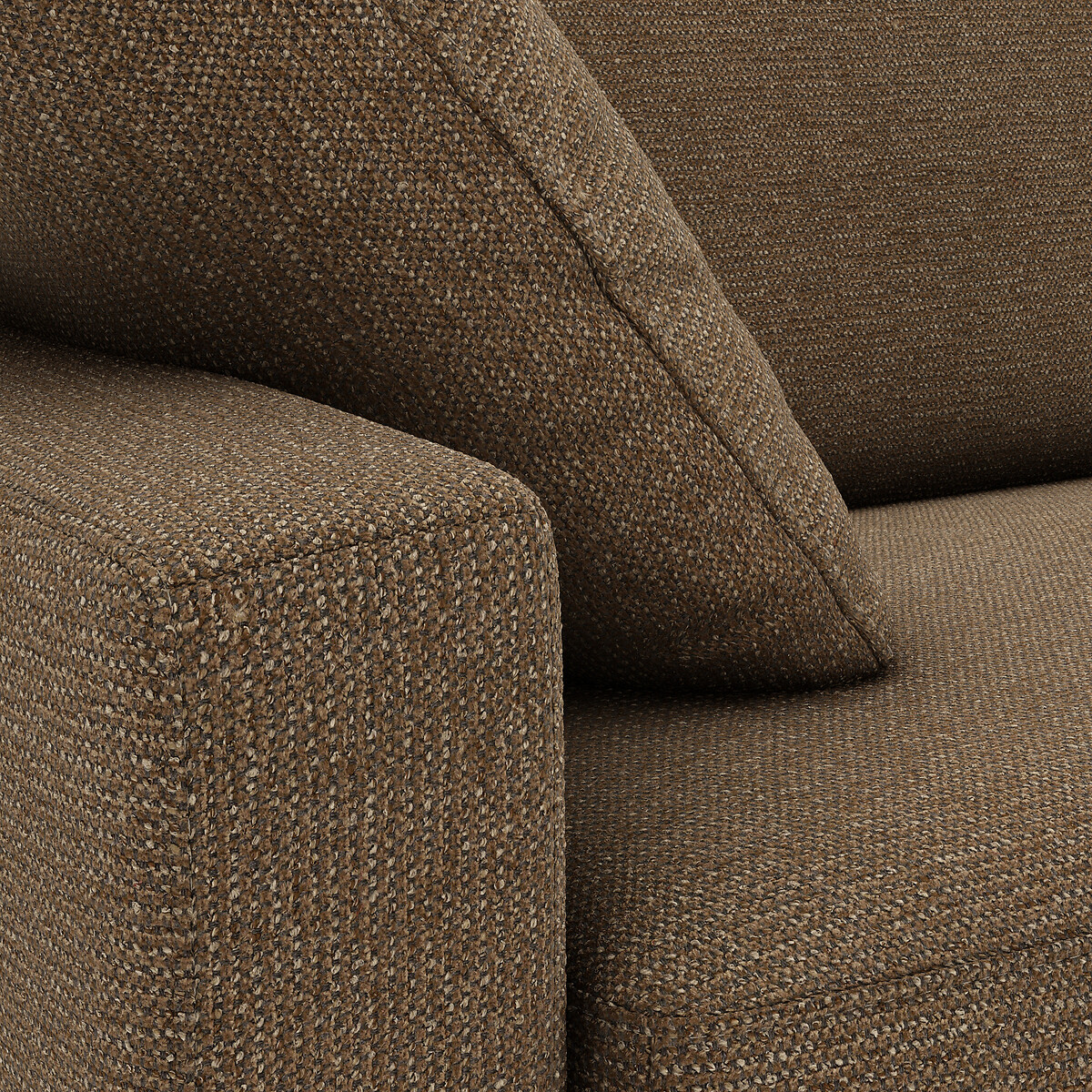 LA REDOUTE INTERIEURS<br>Sofá-cama estruturado com estampa salpicada, Bultex, Timor