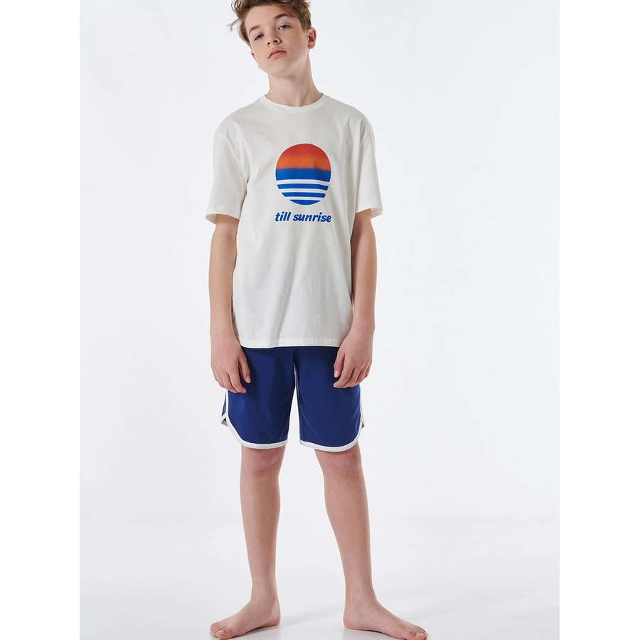 Schiesser Pyjama Organic Cotton off-white