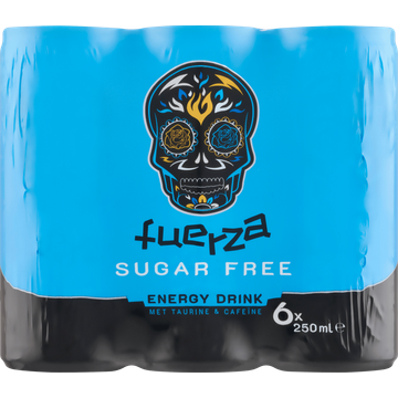 Fuerza Energy Drink met Taurine & Cafeïne Sugar Free 6 x 250 ml