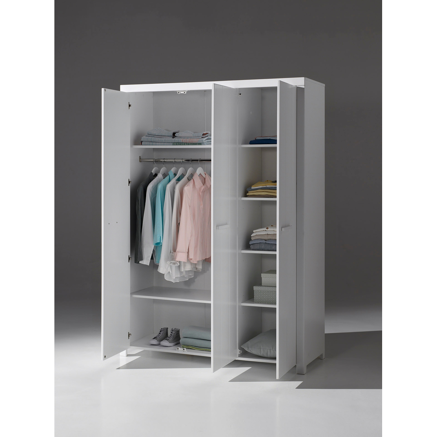 VIPACK Kleiderschrank Erik 3-türig