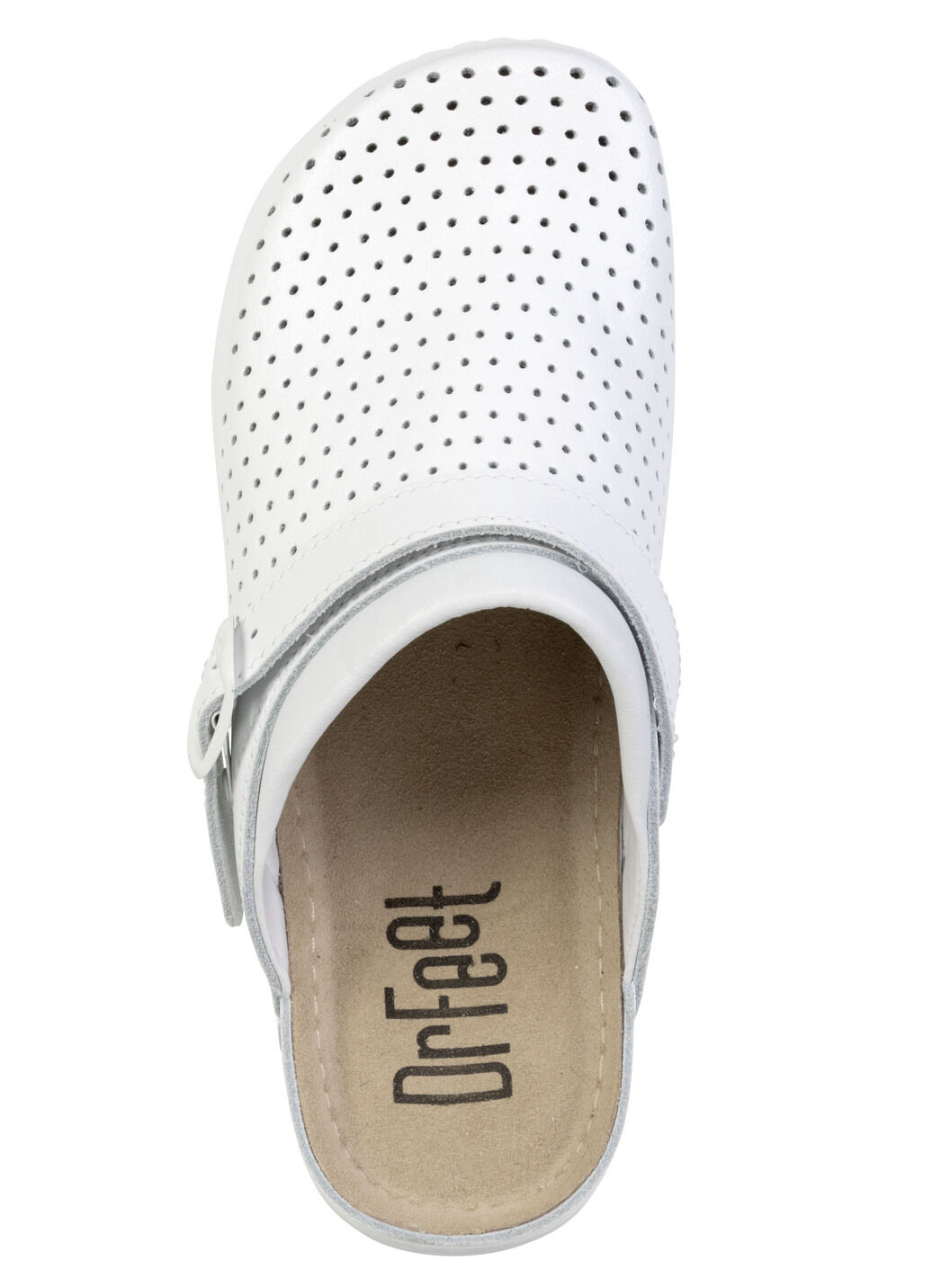 Sommerliche Damen-Clogs, aus Leder