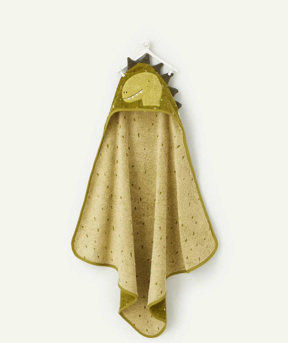 TRIXIECAPE DE BAIN BÉBÉ DINO VERT