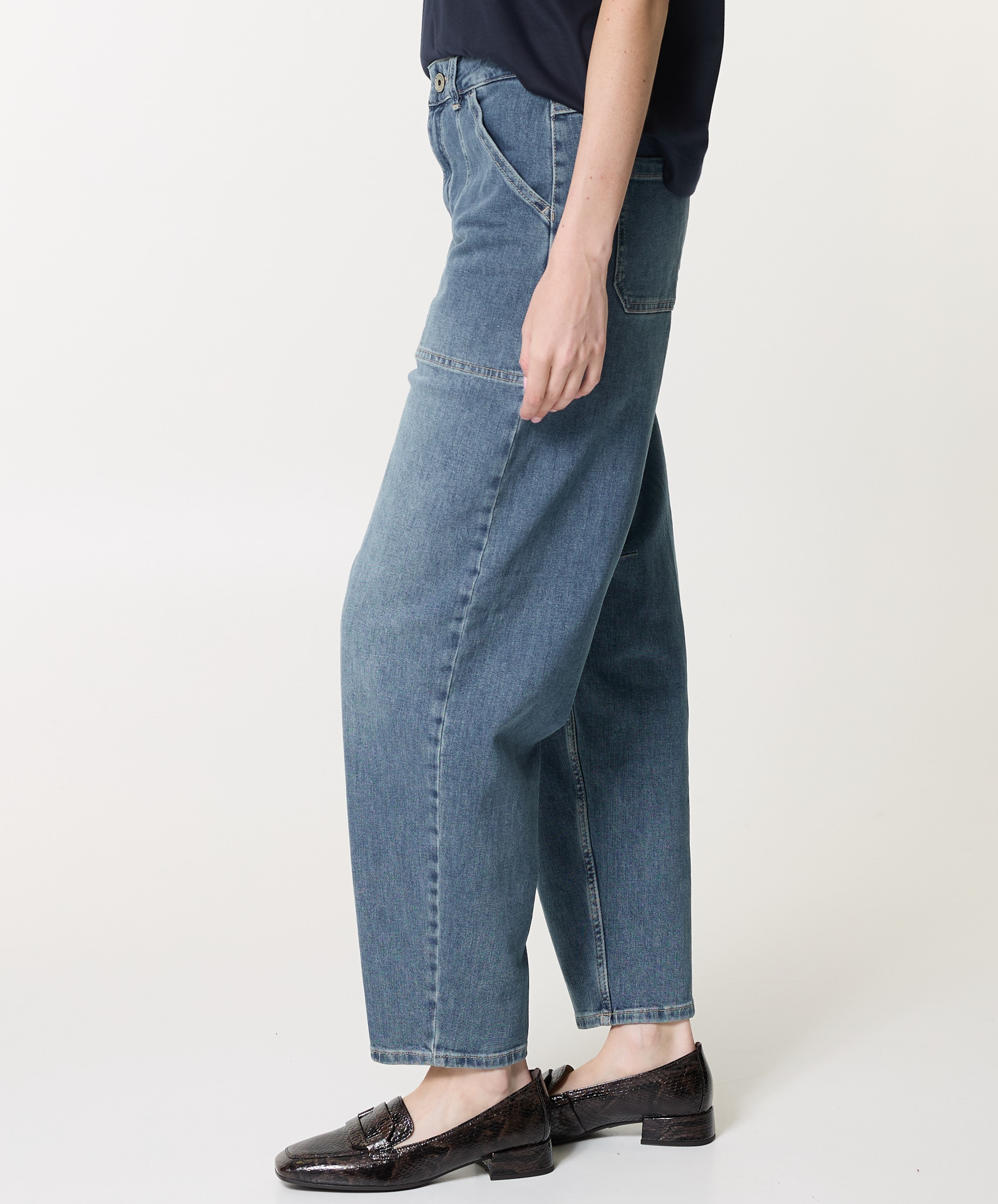 Rosner Mara Tapered Worker dames jeans blauw