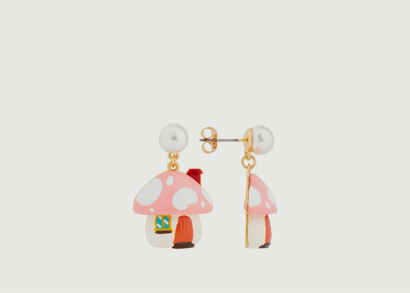 Boucles d'oreilles pendantes Champimignon N2