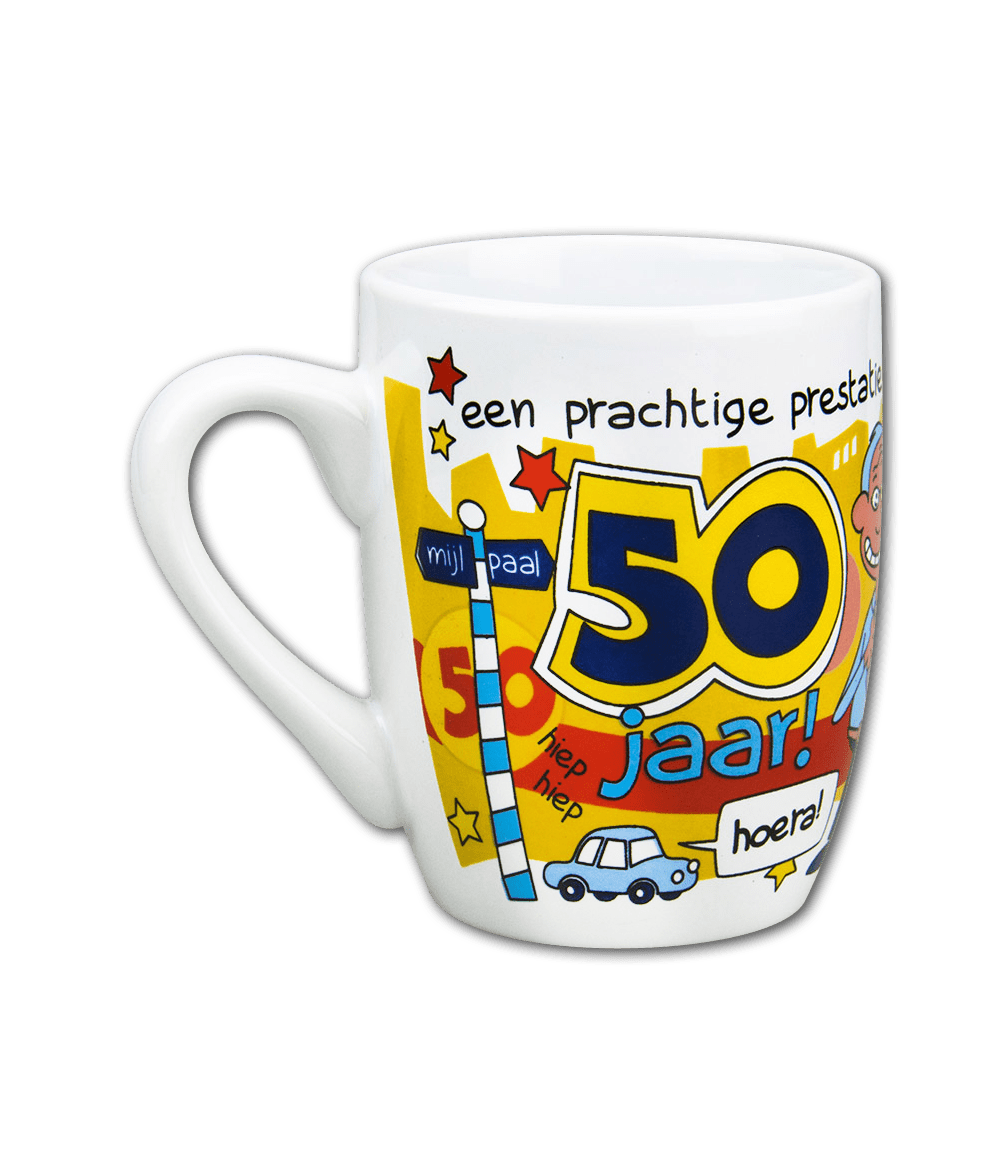 Mok 50 Jaar Man 12cm