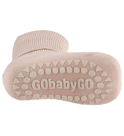GoBabyGo Rutschfeste Socken - Bambus - Rosa