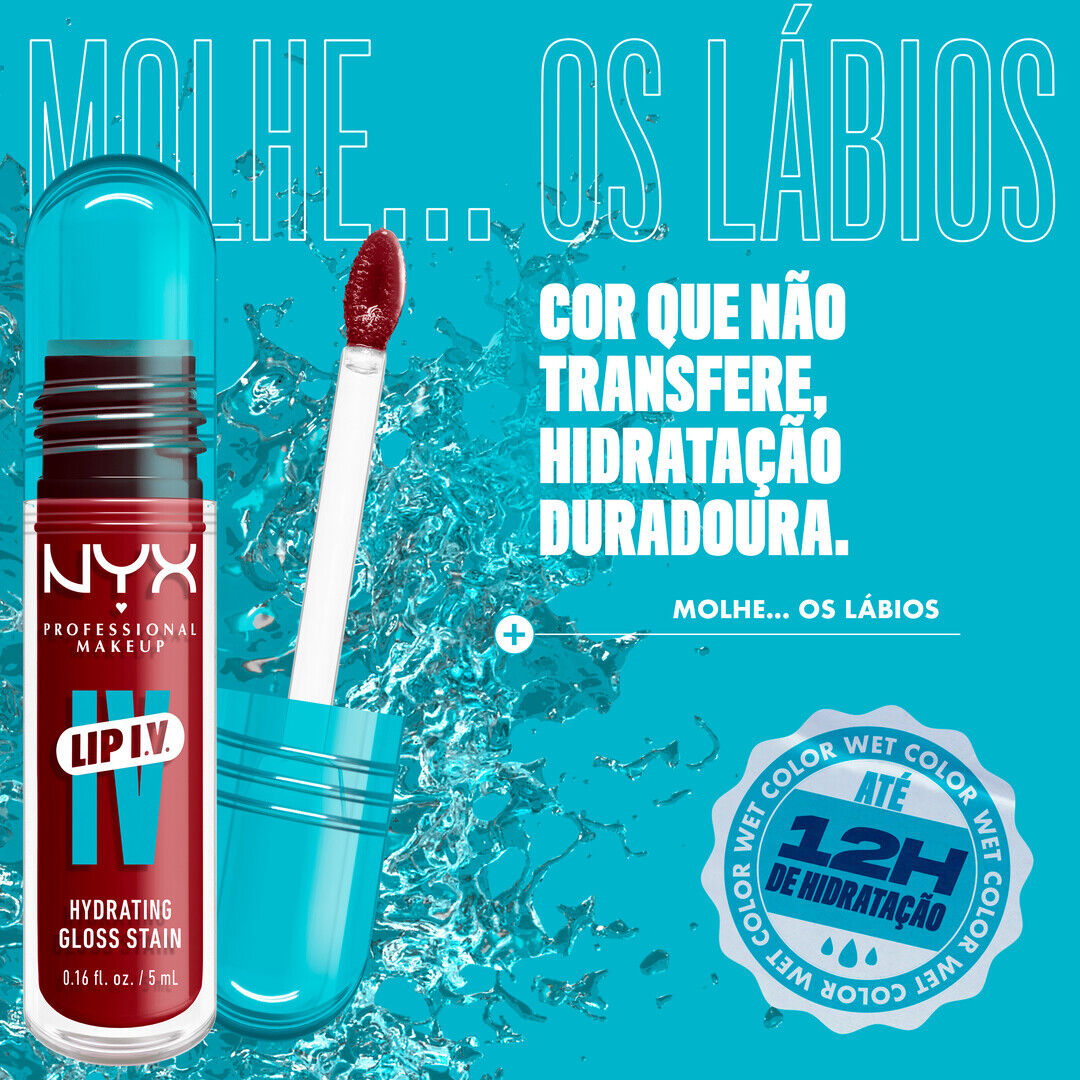 NYX Professional Makeup  Lip I.V. - Lip Gloss Stain Hidratante
