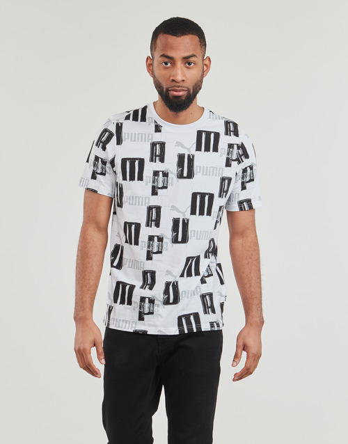 Puma - ESS+ LOGO LAB AOP TEE - Blanc