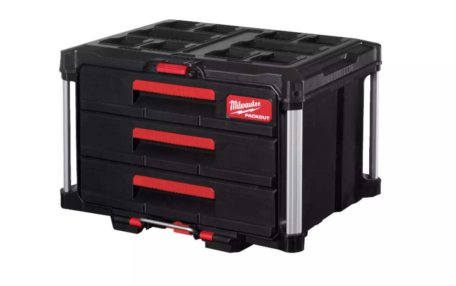 Milwaukee 4932472130 Packout gereedschapskoffer met 3 lades