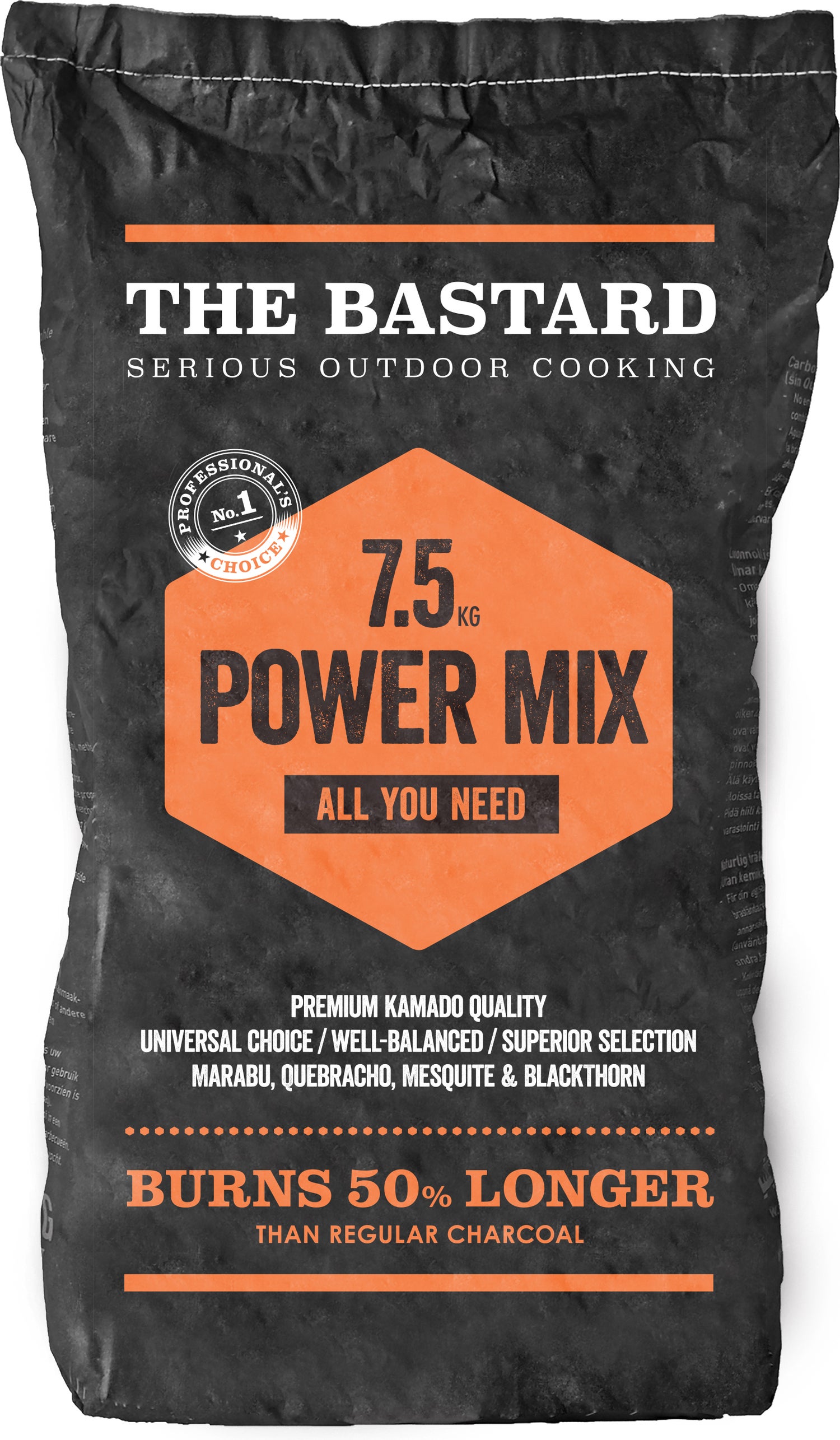 The Bastard Power Mix houtskool 7,5 kg