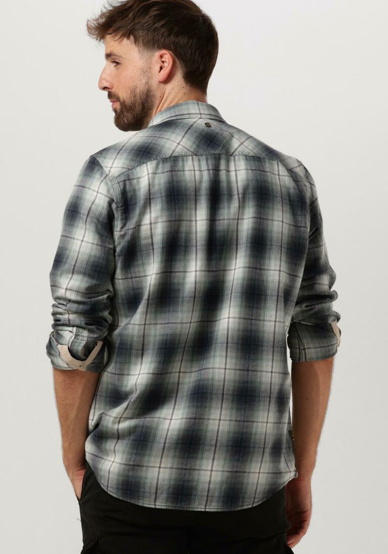 PME LEGEND groene pme legend casual overhemd long sleeve shirt ctn twill check