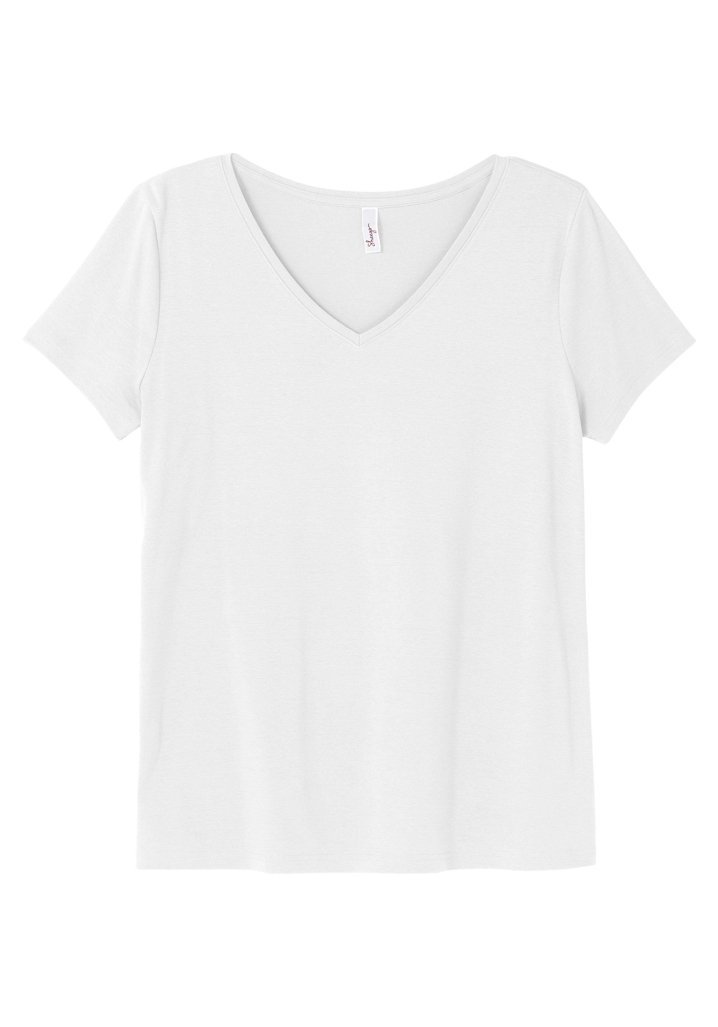 T-Shirt mit V-Ausschnitt