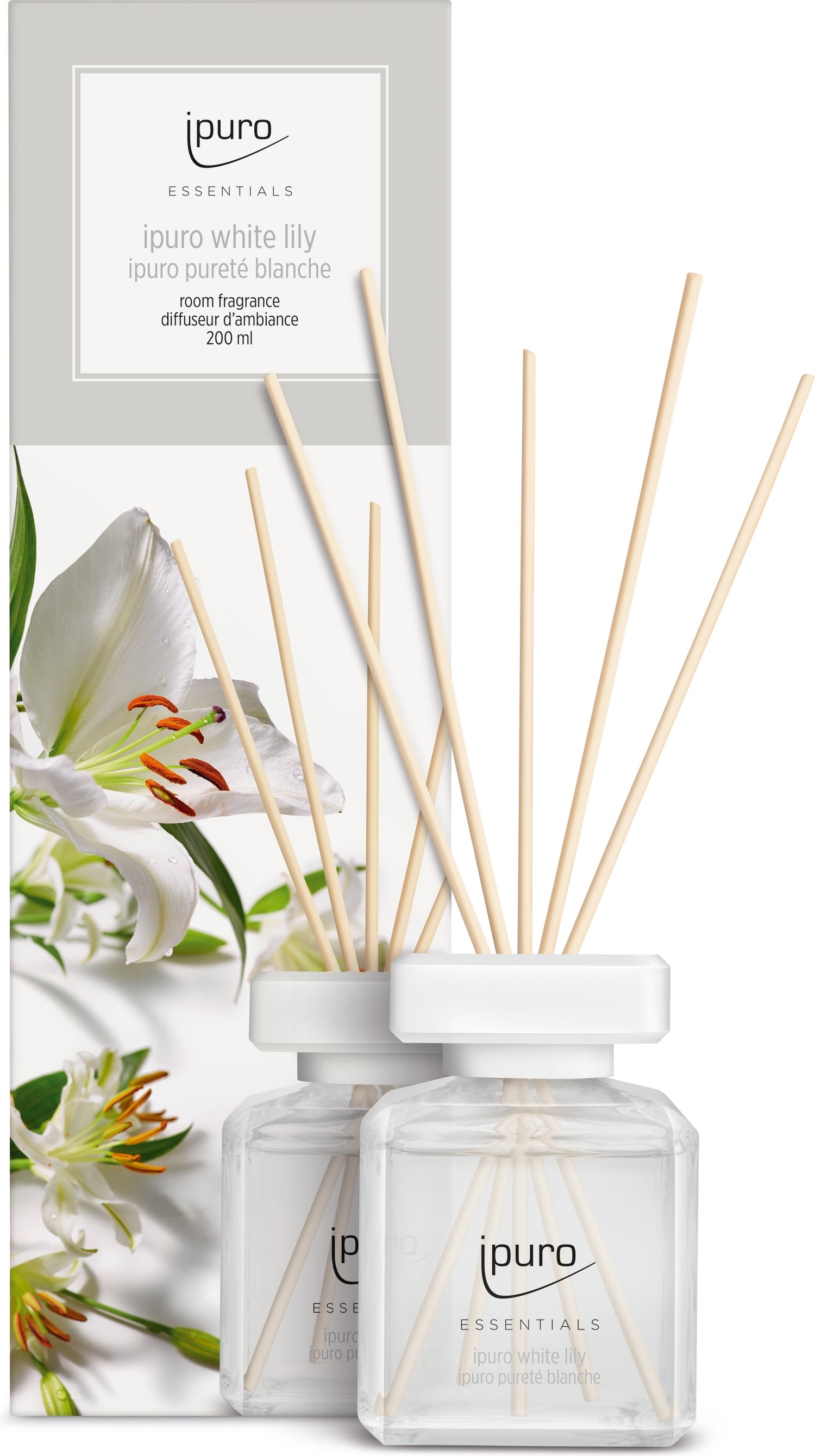 Ipuro geurstokjes Essentials White Lily 200 ml