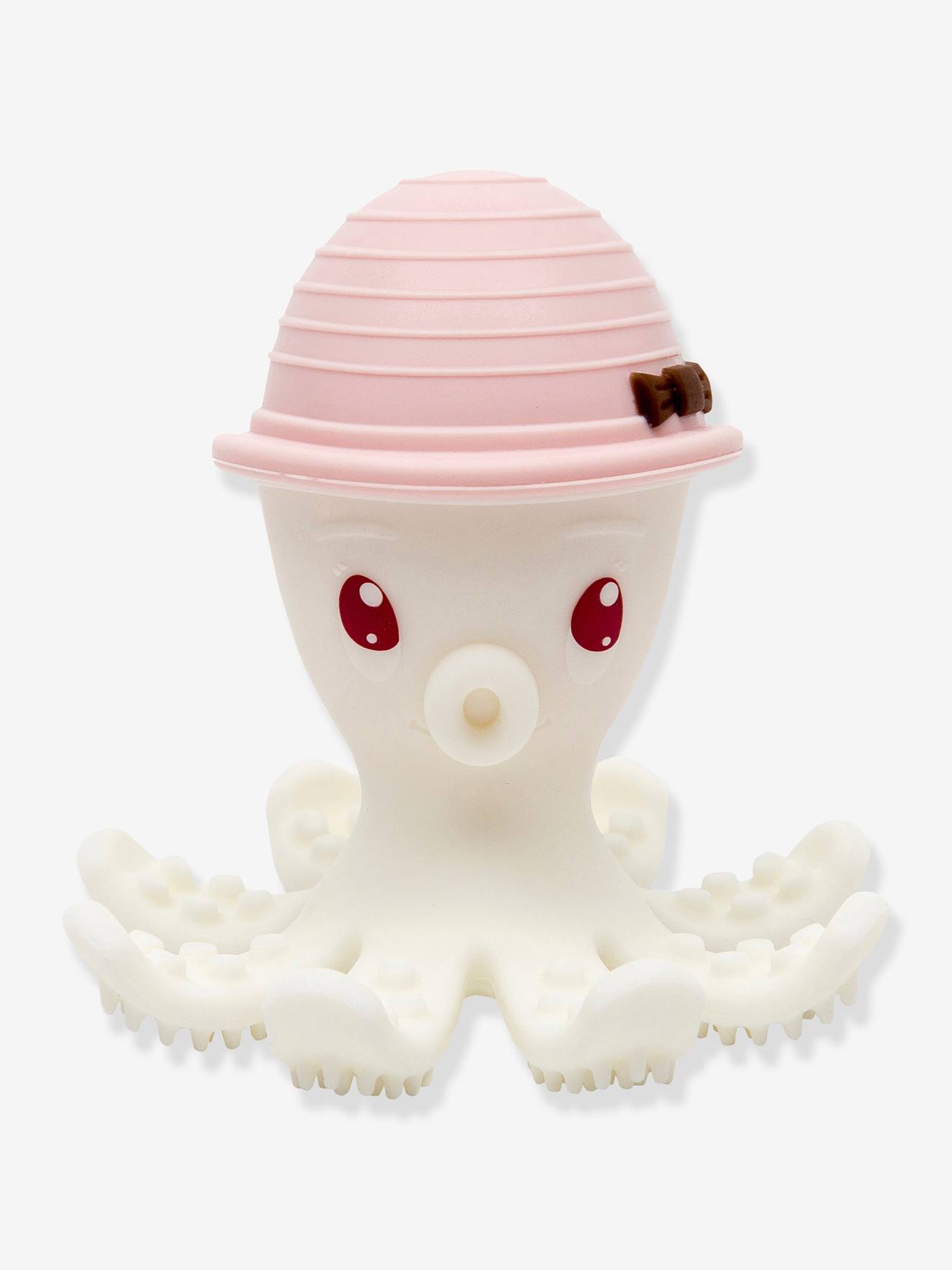 Brinquedo de dentição Bonnie the Octopus Baby to Love, amarelo, médio, liso.