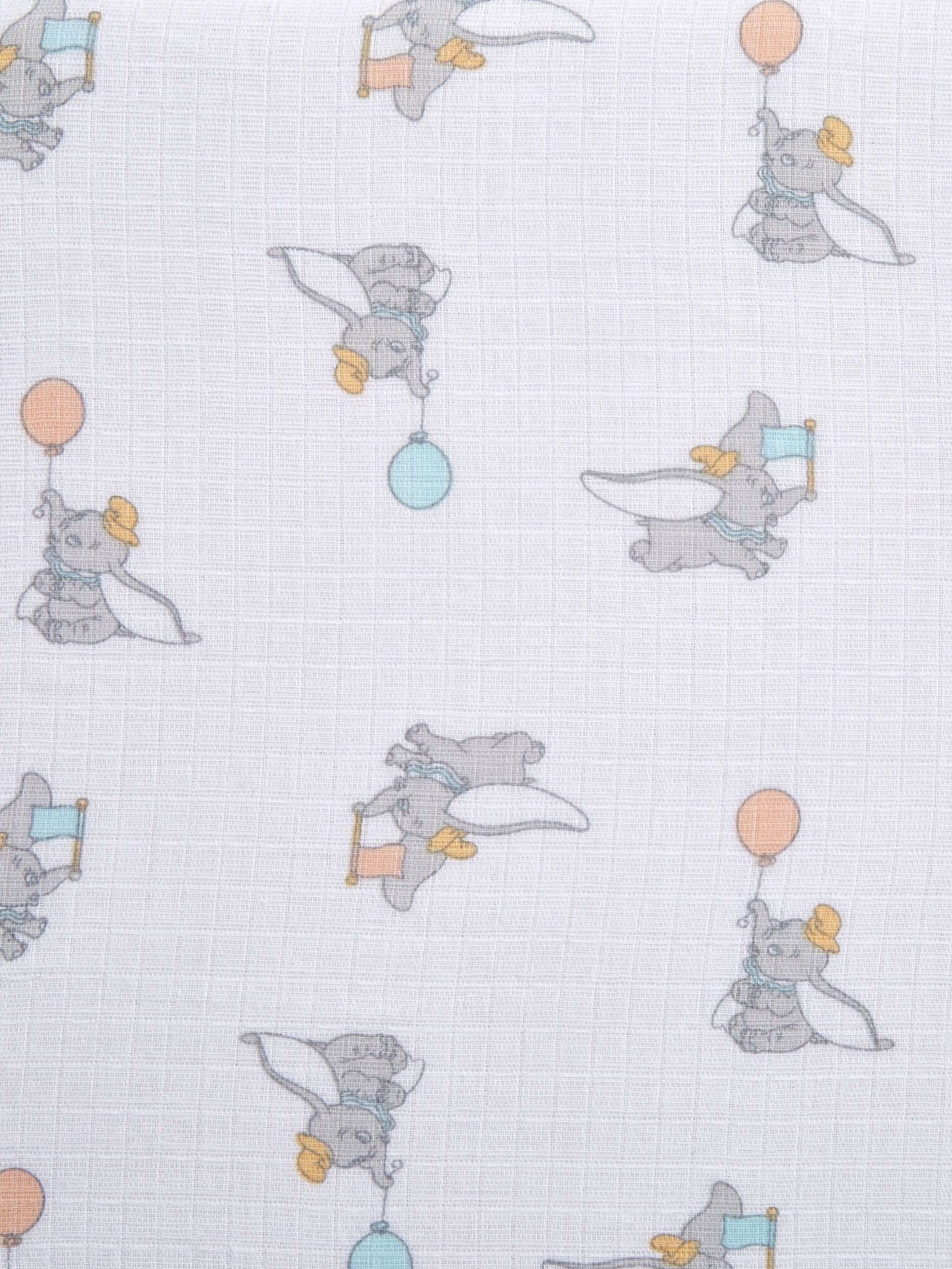 aden + anais Essentials Muslin Snap Dumbo verpakking van 3 100% katoenen mousseline babyslabbetjes met drukknoop