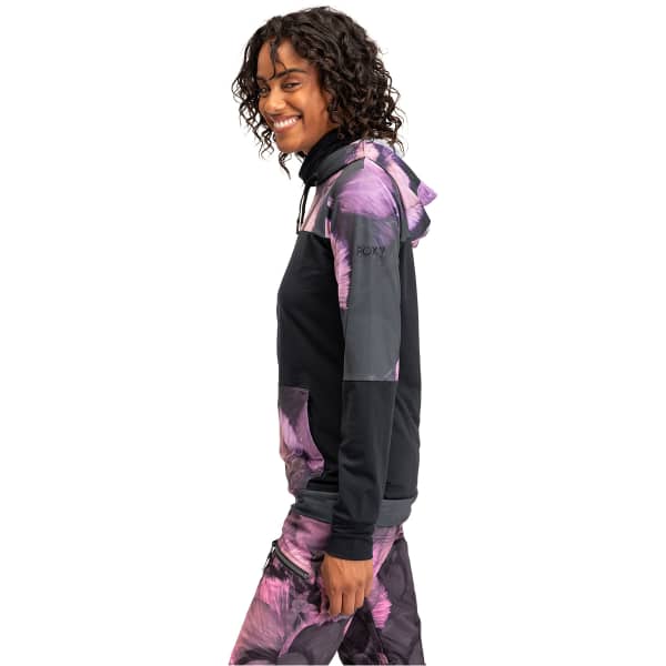 Sweatshirt ROXY WINTER VALLEY OTLR TRUE BLACK PANSY PANSY