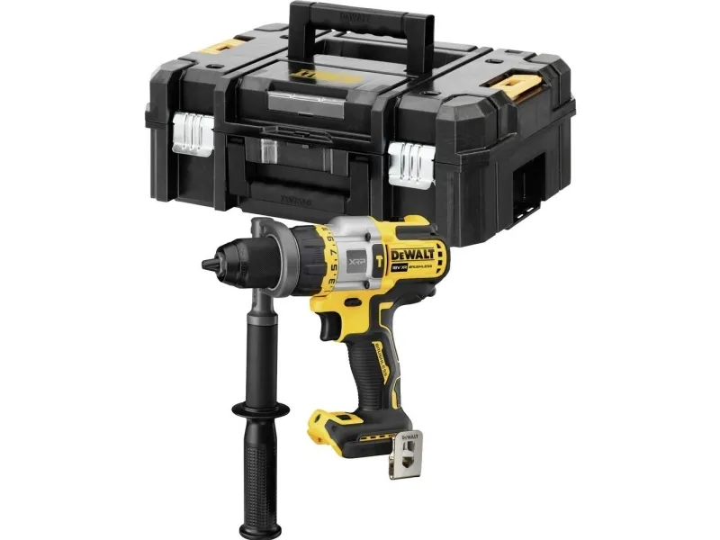 DeWALT DCD999NT-XJ - Hammerbor/skruemaskine - ledningfri - 3-hastigheders - nøgleløs borepatron 13 mm - 126 N·m - intet batteri - 18 V - SOLO