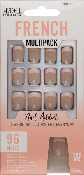 ARDELL Nail Addict French Multipack Nude 96 Stk