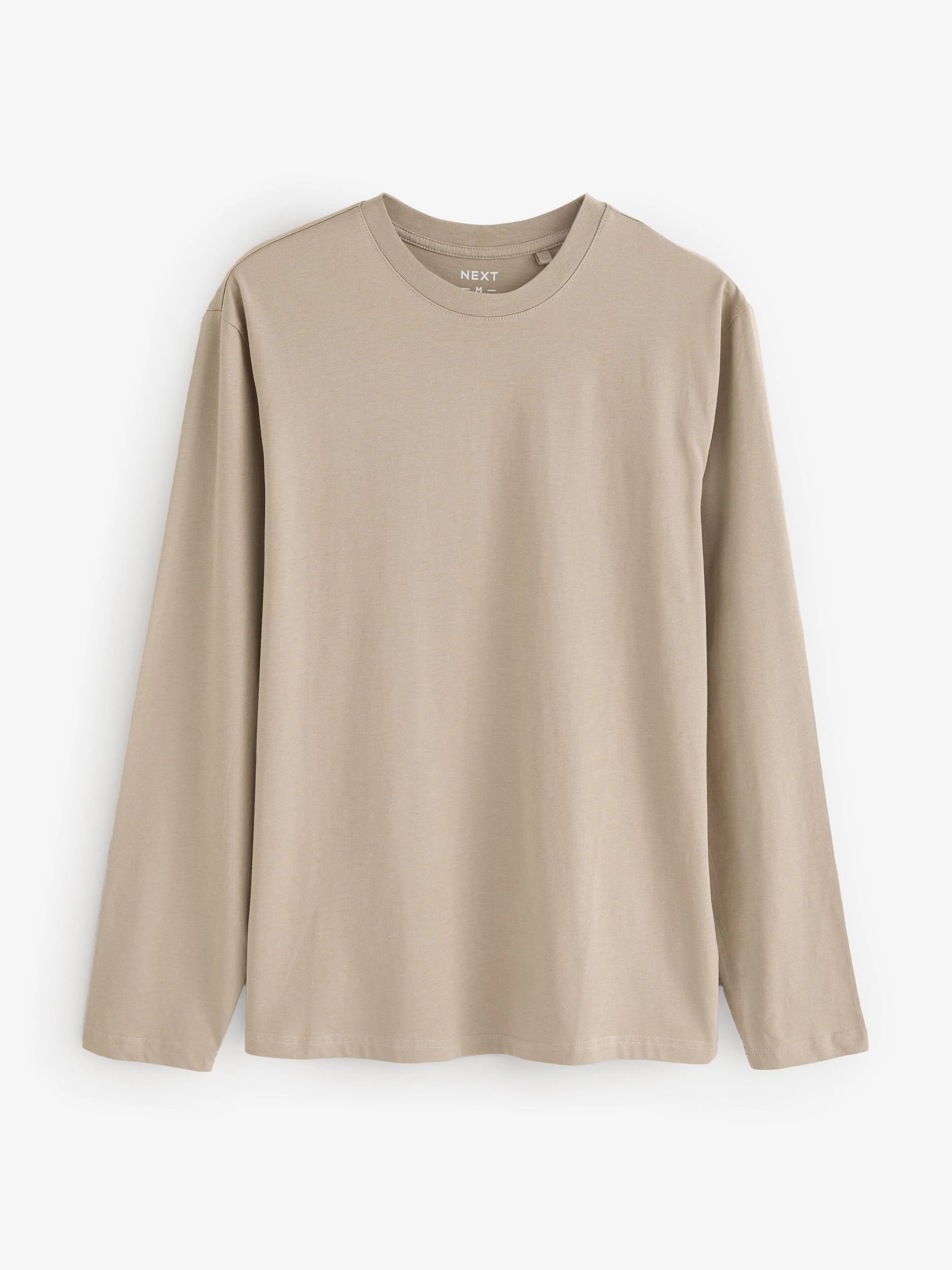 Neutraal - Normale Pasvorm - verpakking van 5 regular-fit T-shirts met lange mouwen van 100% katoen