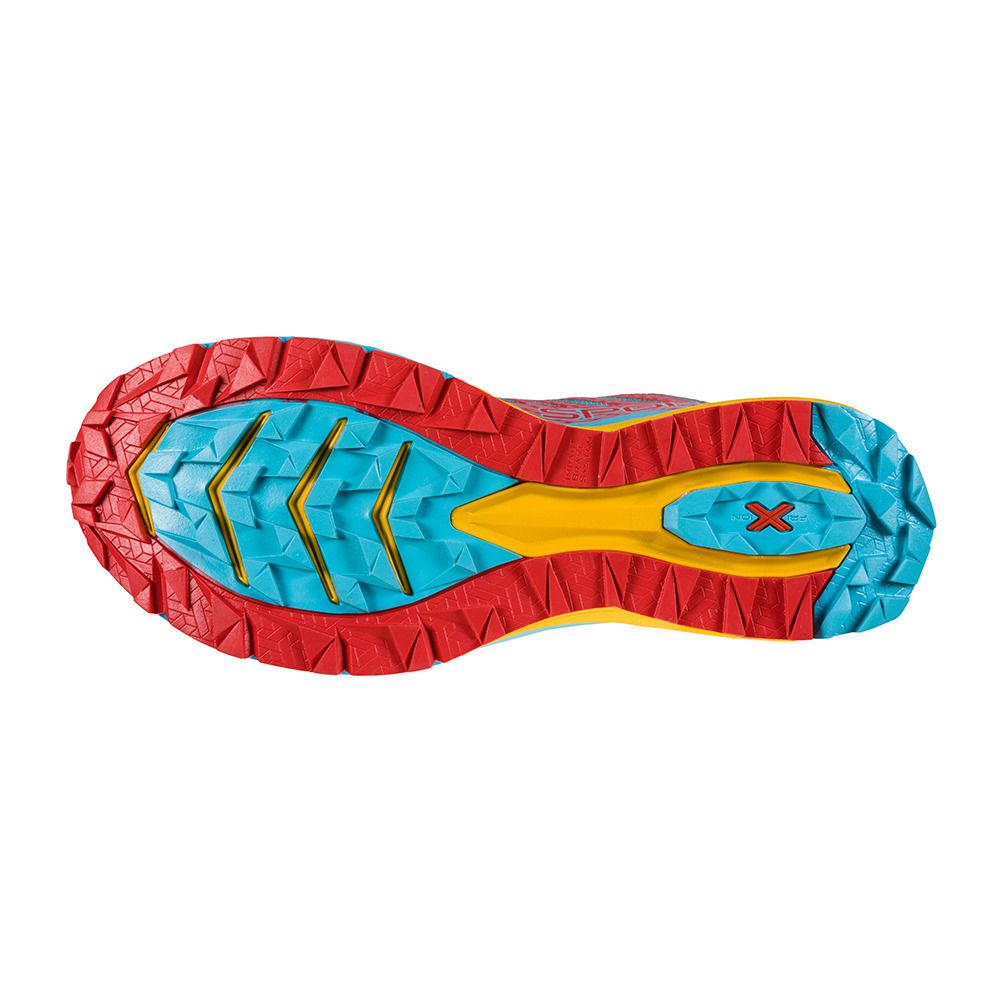 La Sportiva JACKAL II - Chaussures trail Femme hibiscus/malibu blue