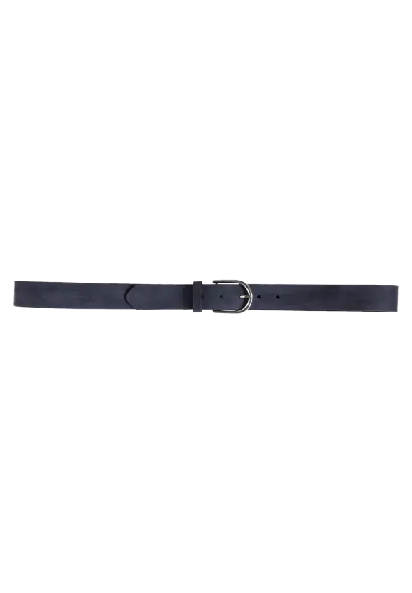 Velours Leder Gürtel - gravity blue
