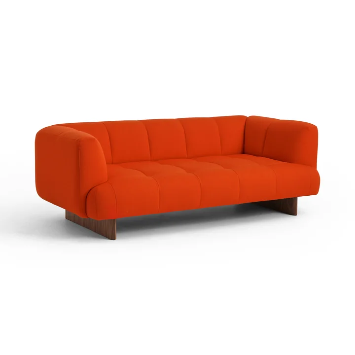 HAY - Quilton Lift 2-Sitzer Sofa, Nussbaum / Vidar 542