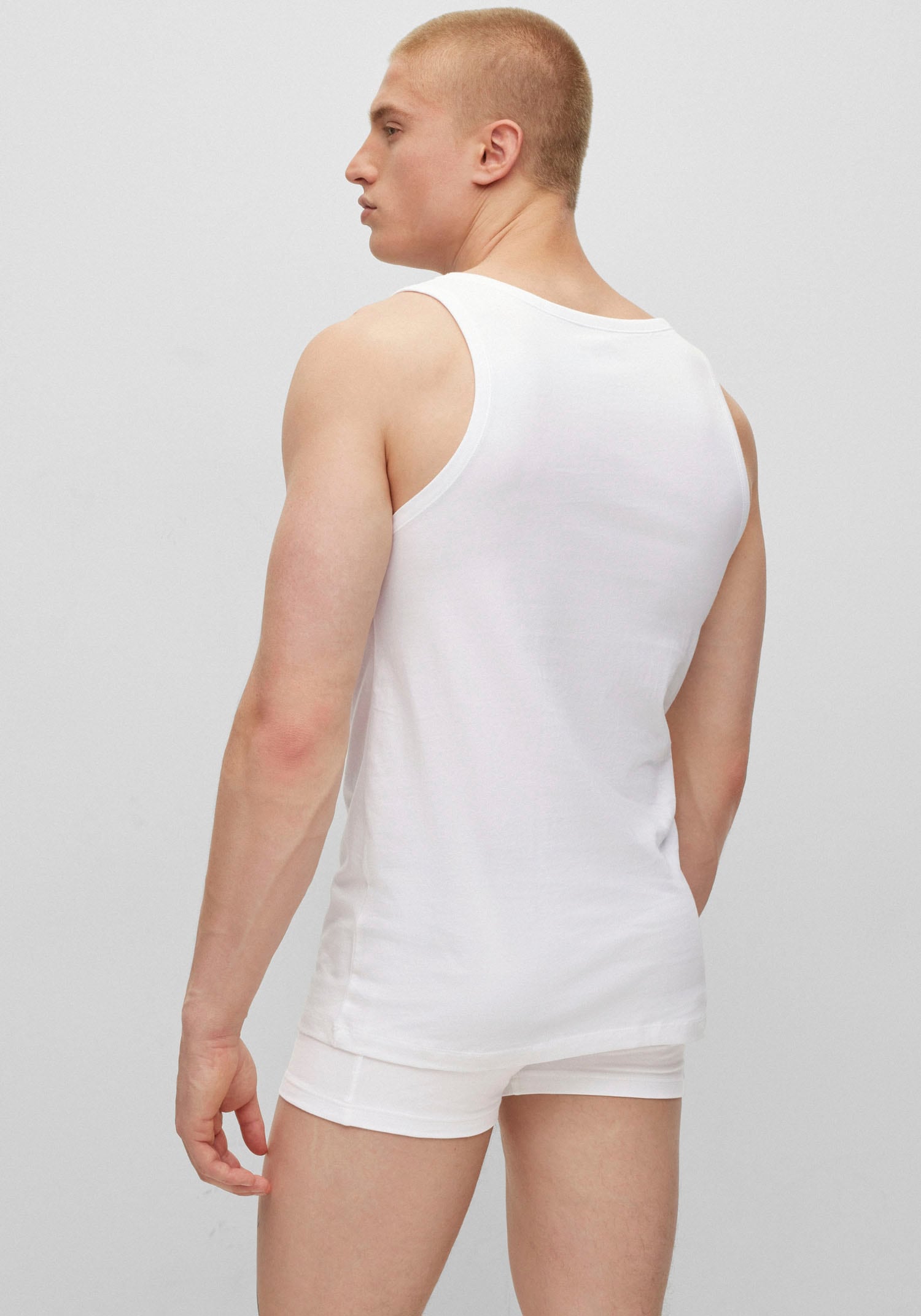 BOSS Unterhemd »Tank Top 3P CO« Packung, 3 Stk. tlg., mit Rippbündchen