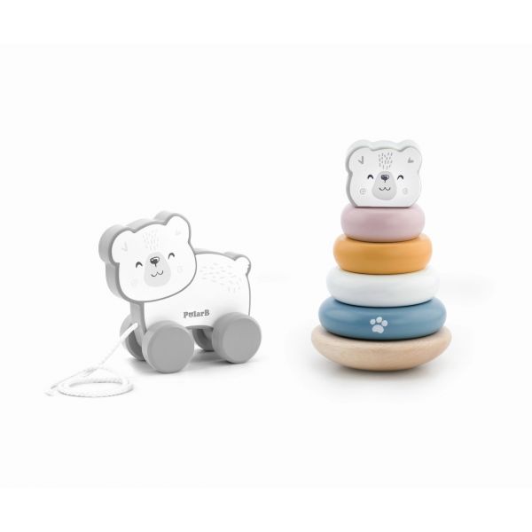 Viga Conjunto de Puxar e Pirâmide para Ursos de Peluche