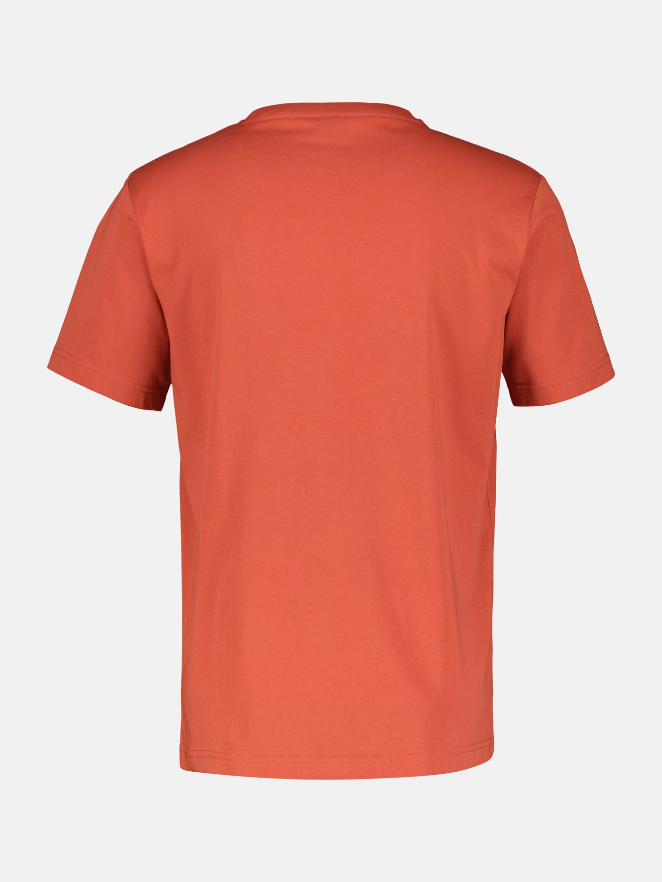 Unifarbenes T-Shirt für Herren mit Brustprint