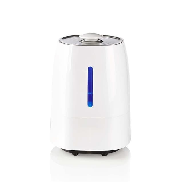Nedis Air luftfugter | 110 W | Med kold og varm tåge | 5.5 l | Hygrometer | Timer | Velegnet til rum op til: 50 m² | Grå / Hvid