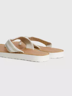 Chinelo de crochê