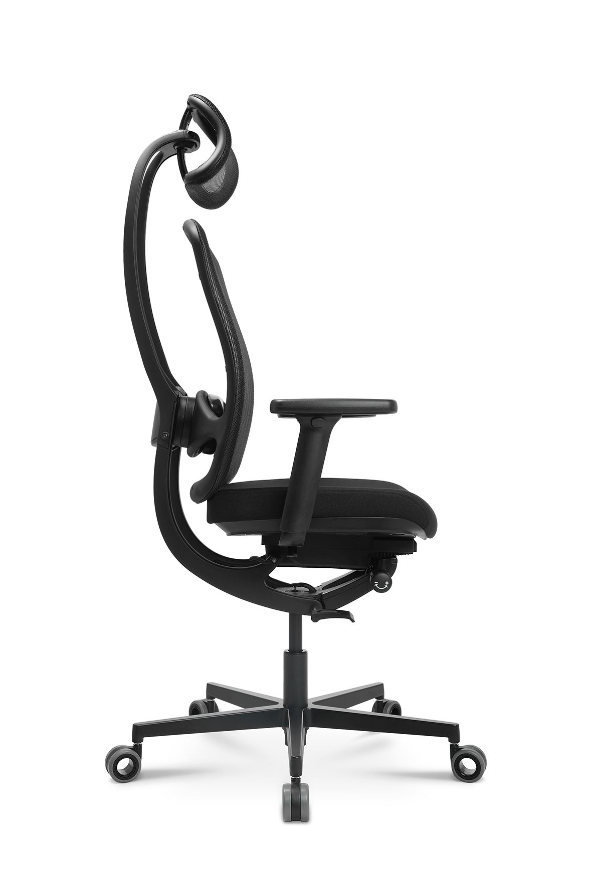 Drehstuhl AluMedic Black